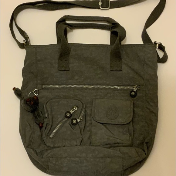Kipling dark grey Johanna tote bag - Picture 1 of 12
